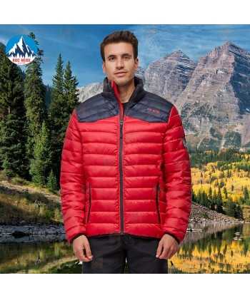 Chaqueta Räck de Roc-Neige, acolchada para hombre color rojo y negro