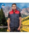 Chaleco RÜF de Roc-Neige bicolor y acolchado para hombre color marino y rojo