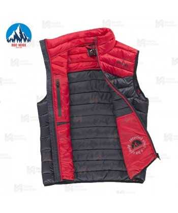 Chaleco RÜF de Roc-Neige bicolor y acolchado para hombre color marino y rojo