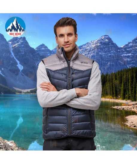 Chaleco RÜF de Roc-Neige bicolor y acolchado para hombre color marino y gris
