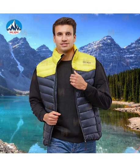 Chaleco RÜF de Roc-Neige bicolor y acolchado para hombre color marino y amarillo