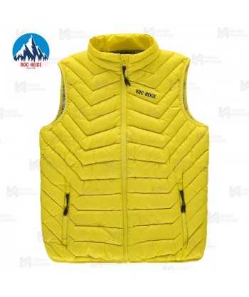 Chaleco Lex de Roc-Neige con plumas 90:10 para hombre color amarillo