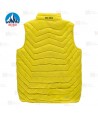 Chaleco Lex de Roc-Neige con plumas 90:10 para hombre color amarillo