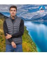Chaleco Lex de Roc-Neige con plumas 90:10 para hombre color gris