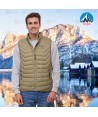Chaleco Lex de Roc-Neige con plumas 90:10 para hombre color kaki