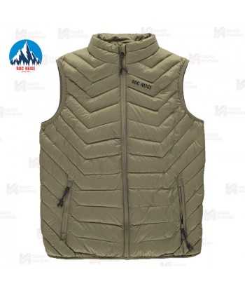 Chaleco Lex de Roc-Neige con plumas 90:10 para hombre color kaki