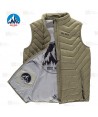 Chaleco Lex de Roc-Neige con plumas 90:10 para hombre color kaki