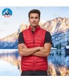 Chaleco Lex de Roc-Neige con plumas 90:10 para hombre color rojo oscuro