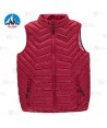Chaleco Lex de Roc-Neige con plumas 90:10 para hombre color rojo oscuro
