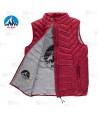 Chaleco Lex de Roc-Neige con plumas 90:10 para hombre color rojo oscuro
