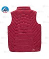 Chaleco Lex de Roc-Neige con plumas 90:10 para hombre color rojo oscuro