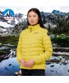 Chaqueta Lexe de Roc-Neige con plumas 90:10 para mujer color amarillo