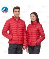 Plumífero Lexe de Roc-Neige con relleno de  plumas 90:10 para mujer color rojo oscuro