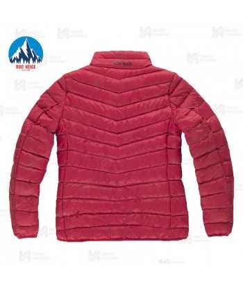 Plumífero Lexe de Roc-Neige con relleno de  plumas 90:10 para mujer color rojo oscuro