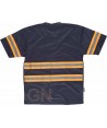 Camiseta transpirable de manga corta con cintas reflectantes bicolor