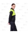 Sudadera gruesa bicolor de alta visibilidad  con media cremallera