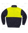 Sudadera gruesa bicolor de alta visibilidad  con media cremallera