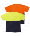 Camiseta bicolor alta visibilidad de manga corta