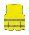 Chaleco alta visibilidad amarillo flúor multibolsillos con cintas segmentadas