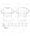 Camiseta alta visibilidad rojo flúor/marino de manga corta con cintas segmentadas