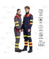 Buzo ignífugo, antiestático con protección para soldadura y arco eléctrico