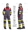 Buzo ignífugo, antiestático con protección para soldadura y arco eléctrico