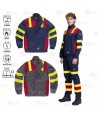 Cazadora ignífuga, antiestática con protección para soldadura y arco eléctrico
