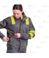 Cazadora ignífuga, antiestática con protección para soldadura y arco eléctrico