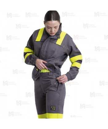 Cazadora ignífuga, antiestática con protección para soldadura y arco eléctrico