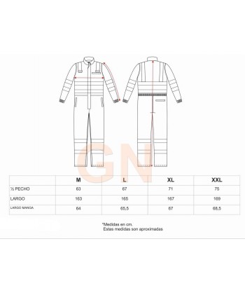 Buzo ignífugo, antiestático con protección para soldadura y arco eléctrico