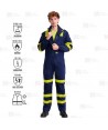 Buzo ignífugo, antiestático con protección para soldadura y arco eléctrico