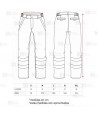 Pantalón ignífugo, antiestático con protección para soldadura y arco eléctrico