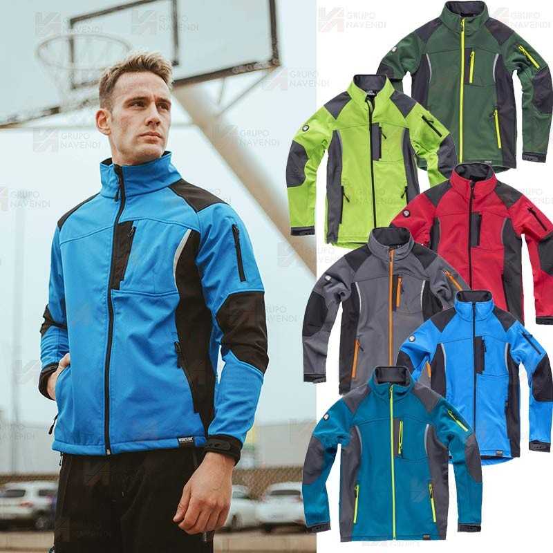 Chaqueta Softshell bicolor de triple capa para outdoor