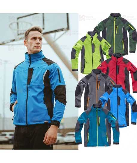 Chaqueta Softshell bicolor de triple capa para outdoor
