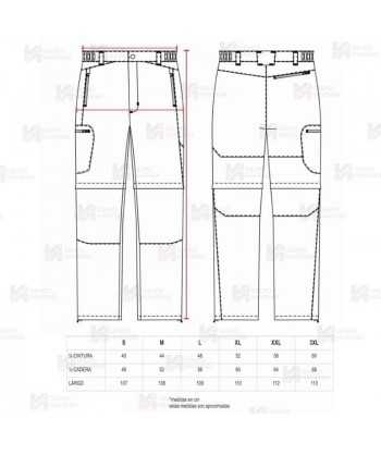 Pantalón Ripstop sport multibolsillos desmontable y transpirable