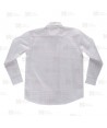 Camisa muy ligera a cuadros de cuello clásico de manga larga para hostelería