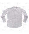 Camisa para mujer, muy ligera a cuadros, de cuello clásico de manga larga para hostelería