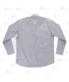 Camisa unisex a cuadros de cuello clásico de manga larga para hostelería