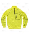 Sudadera de media cremallera alta visibilidad amarillo flúor