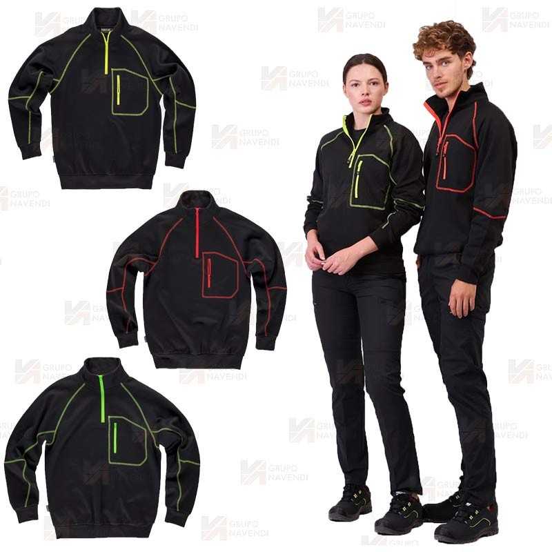 Sudadera sport de media cremallera