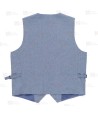 Chaleco en tejido canvas anti mancha color vaquero claro para hostelería -Hombre-