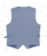 Chaleco en tejidos canvas anti mancha color vaquero claro para hostelería -Mujer-
