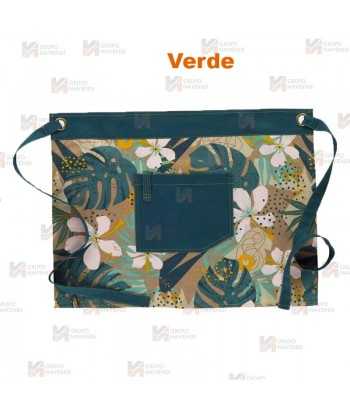 Delantal francés en tejido canvas anti manchas de 68 x 50 cm