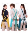 Delantal con peto en tejido canvas anti manchas de 68 x 88 cm