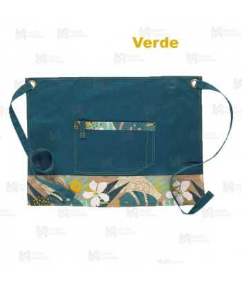Delantal francés en tejido canvas anti manchas de 68 x 50 cm