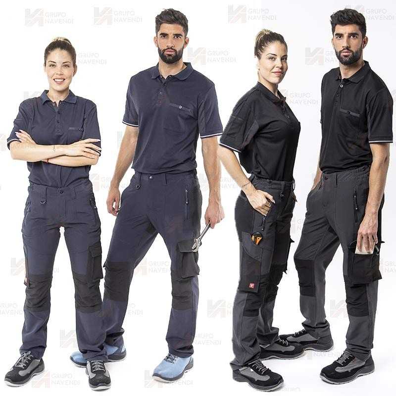 Pantalón softshell con refuerzos, multibolsillos y tejido elástico