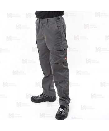 Pantalones multibolsillos con refuerzos en tejido elástico