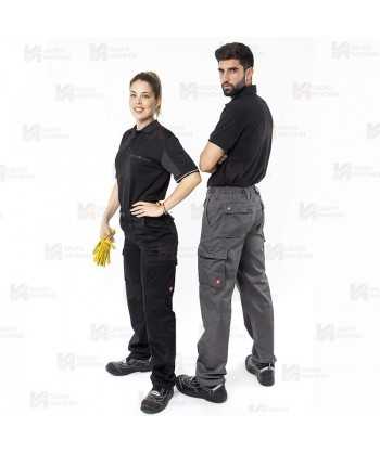 Pantalones multibolsillos con refuerzos en tejido elástico