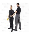 Pantalones multibolsillos con refuerzos en tejido elástico