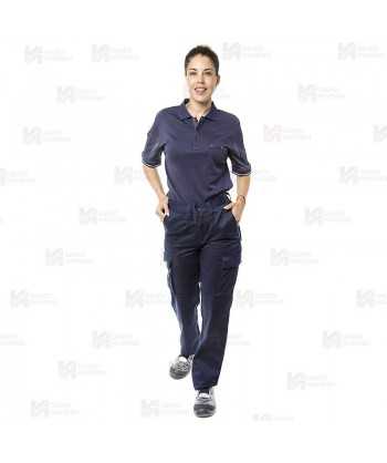 Pantalones multibolsillos con refuerzos en tejido elástico